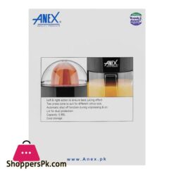 Anex Deluxe Citrus Juicer 850Ml Capacity 40W Black Ag 2154