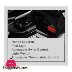 Anex Deluxe Dry Iron 1000W Black Ag 1072