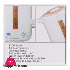 Anex Deluxe Electric Kettle 900 1200W 1000Ml Capacity Pink Ag 4032