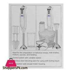Anex Deluxe Hand Blender 800W Black Ag 130