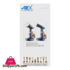 Anex Deluxe Handy Garment Steamer 1600 1900W Detachable Tank Grey Black Ag 1019