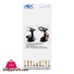 Anex Deluxe Handy Garment Steamer Detachable Water Tank 2100W Ag 1018