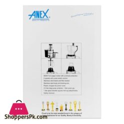 Anex Deluxe Kitchen Robot 900W Black Ag 3152