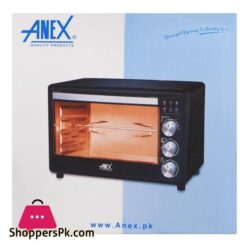Anex Deluxe Oven Toaster 1600W Black Silver Ag 3075