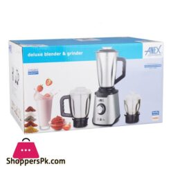Anex Deluxe Stainless Steel Blender Grinder 600W 1500Ml Jar Ag 6133Ss