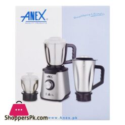 Anex Deluxe Stainless Steel Blender Grinder 600W 1500Ml Jar Ag 6133Ss