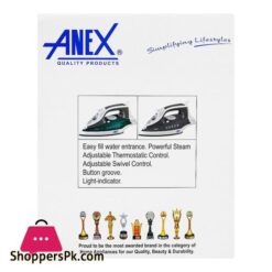 Anex Deluxe Steam Iron 2200W Ag 1025