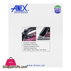 Anex Deluxe Steam Iron 2000 2400W Ag 1027
