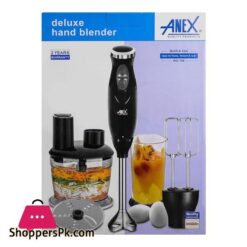 Anex Hand Blender Beater Chopper Black Ag 140