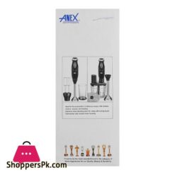 Anex Hand Blender Beater Chopper Black Ag 140