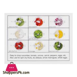 Anex Quick Hand Mixer With 10 Functions Manual Food Cutter Black Ag 10