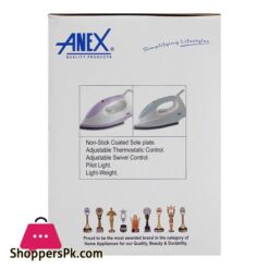 Anex Smart Dry Iron 1200W Green White Ag 2073