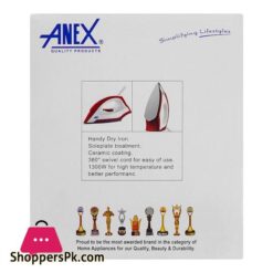 Anex Smart Dry Iron 1100 1300W Red White Ag 2074