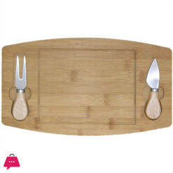 Bamboo Cheese &Amp; Pizza Board Serving Platter