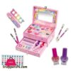 Cosmetics Beauty Make Up Set Kids Princess Play Toy Washable Safe Eyeshadow Nail Polish
