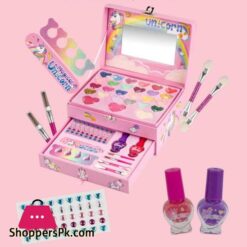 Cosmetics Beauty Make Up Set Kids Princess Play Toy Washable Safe Eyeshadow Nail Polish
