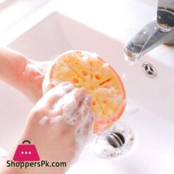 4Pcsset Creative Sponge Kitchen Accessories Fruit Shape Washing Dishes Sponge Cleaning Dish Remove Stains