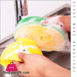 4Pcsset Creative Sponge Kitchen Accessories Fruit Shape Washing Dishes Sponge Cleaning Dish Remove Stains