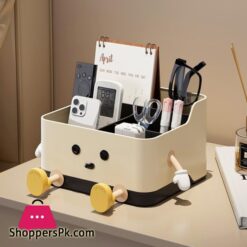Cute Cartoon Style Desktop Storage Box Remote Control Sorting Box