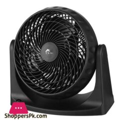 E Lite High Velocity Turbo Fan 3 Speeds Adjustable Tilt Quiet 30W 8 Inch Black EVF 08