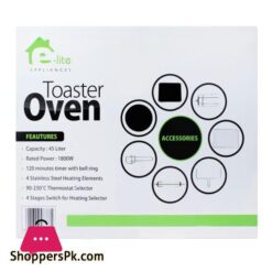E Lite Oven Toaster 45 Liters 1800W Eto 453R