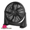E Lite Velocity Fan 3 Speeds Adjustable Tilt 5 Blades 90W 20 Inch Black Evf 20