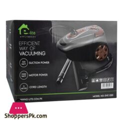E Lite Vacuum Cleaner 5M Cord 2200W Motor 320W Suction Power Evc 220