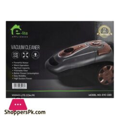 E Lite Vacuum Cleaner 5M Cord 2200W Motor 320W Suction Power Evc 220