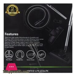 E Lite Vacuum Cleaner 5M Cord 2200W Motor 320W Suction Power Evc 220