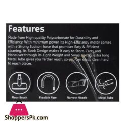 E Lite Vacuum Cleaner 5M Cord 2200W Motor 320W Suction Power Evc 220