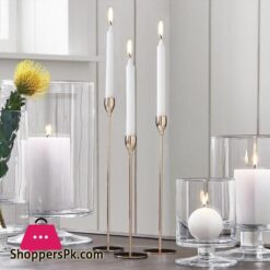 European Style Metal Candle Holders Set Of 3