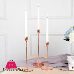 European Style Metal Candle Holders Set Of 3