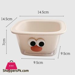 Fruit Drain Basket Removable Double Layer Fruit Vegetable Basin Draining Basket