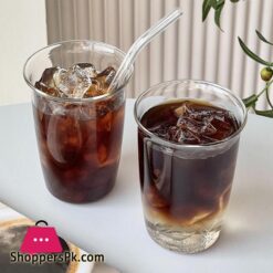 Heat-Resistant Borosilicate Glass Clear Water Juice Glasses