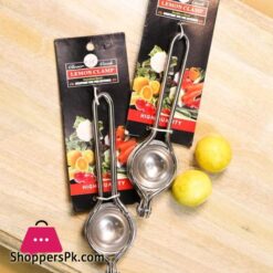 Lemon Clamp Squeezer Stainless Steel Manual Hand Press Kitchen Tool