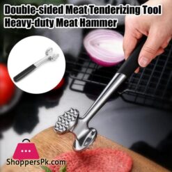 Meat Tenderizer Hammer Dual-Sided Mirror Polished Comfortable Grip Pounder Heavy Duty Pounder Tool for Steak Fish
