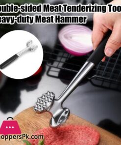 Meat Tenderizer Hammer Dual-Sided Mirror Polished Comfortable Grip Pounder Heavy Duty Pounder Tool for Steak Fish