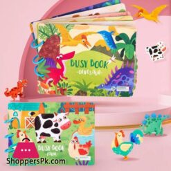 Montessori Busy Book For Kids Sticker Quiet Book Baby Early Educational Toy Toddlers Matching Puzzles Game Learning Toys Gifts Pizazzazz