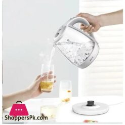 New Xiaomi Deerma Transparent Electric Kettle Sh30W 17L Capacity 360 Rotation Easy To Clean 1850 2200W White