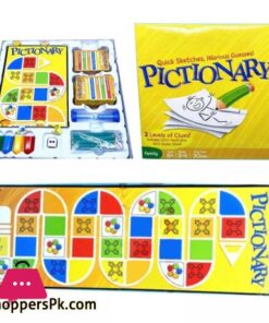 Pictionary Board Game for kids and adult model no 0125D Quick Sketches Hilarious Guess 2 level of Clues