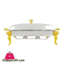 Onemore Rectangular Casserole Serving Glass Dish With Candle StandRack Buffet Food Warmer 3 Liter KC207SW