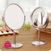 Rotating Desktop Beauty Oval Mirror Makeup Mirror Double Faced Round Glass Mirror