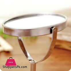 Rotating Desktop Beauty Oval Mirror Makeup Mirror Double Faced Round Glass Mirror