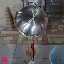 Stainless Steel Honeycomb Pattern Frying Pan