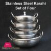 Steel Karahi Stainless Steel Serving Karahi Set Of Four Bundle Offer