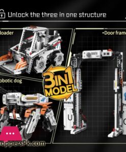 Technical Intelligent Robot Dog Forklift Loader Door Frame App Remote Control Building Blocks Bricks Programming Gift Set - Image 3
