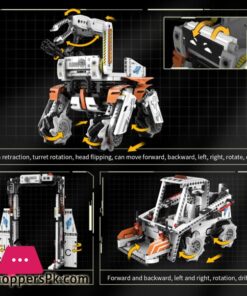 Technical Intelligent Robot Dog Forklift Loader Door Frame App Remote Control Building Blocks Bricks Programming Gift Set - Image 4