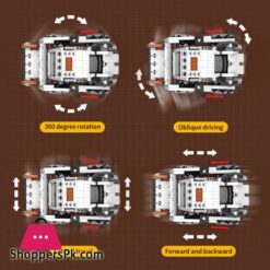 Technical Intelligent Robot Dog Forklift Loader Door Frame App Remote Control Building Blocks Bricks Programming Gift Set