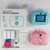 Thermal Photo Video Print Camera Front Back Dual Thermal Inkless Hd Photo Video Cartoon Mini Kids Camera Boy Girl Birthday Gift