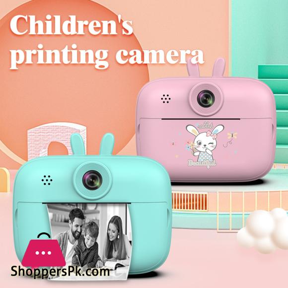 Thermal Photo Video Print Camera Front Back Dual Thermal Inkless Hd Photo Video Cartoon Mini Kids Camera Boy Girl Birthday Gift 4 Thermal Photo Video Print Camera Front Back Dual Thermal Inkless Hd Photo Video Cartoon Mini Kids Camera Boy Girl Birthday Gift - Image 2